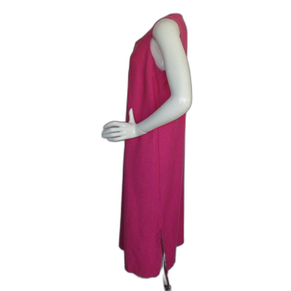 TROPICAL ESCAPE Swim Cover, L, Bold Pink, Zipper front, Sleeveless, Long - Picture 7 of 10